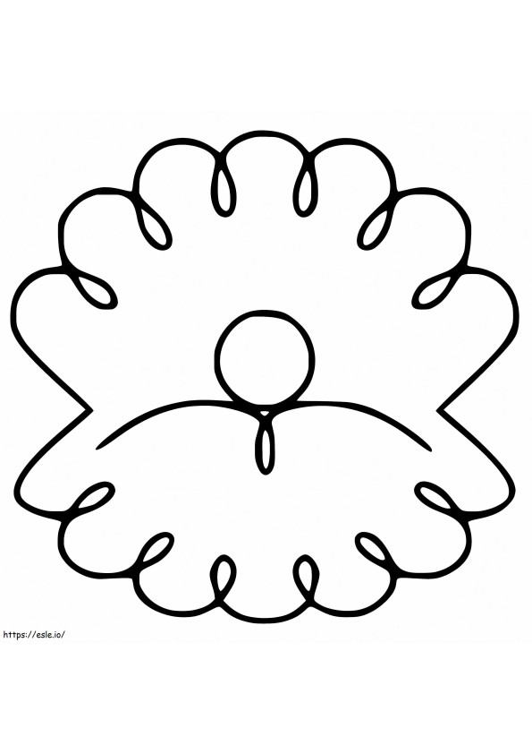 Simple Scallop coloring page