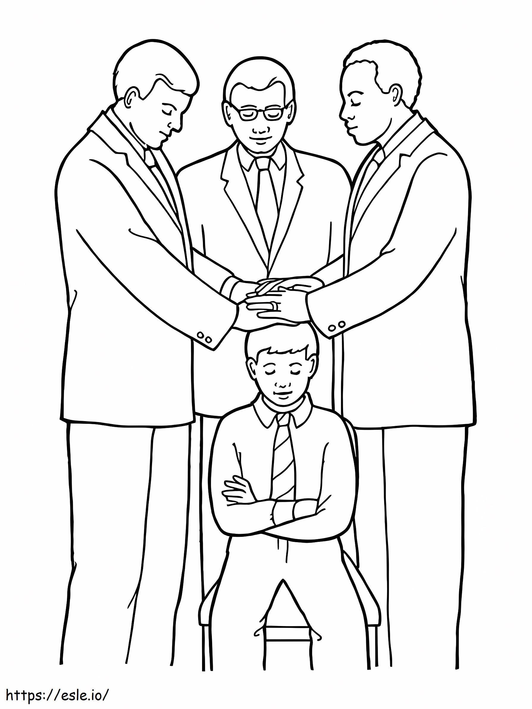 Konfirmasi Anak Laki-Laki Gambar Mewarnai