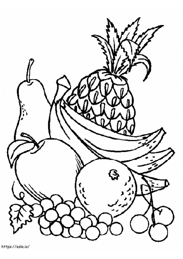 Coloriage Fruits étonnants à imprimer dessin