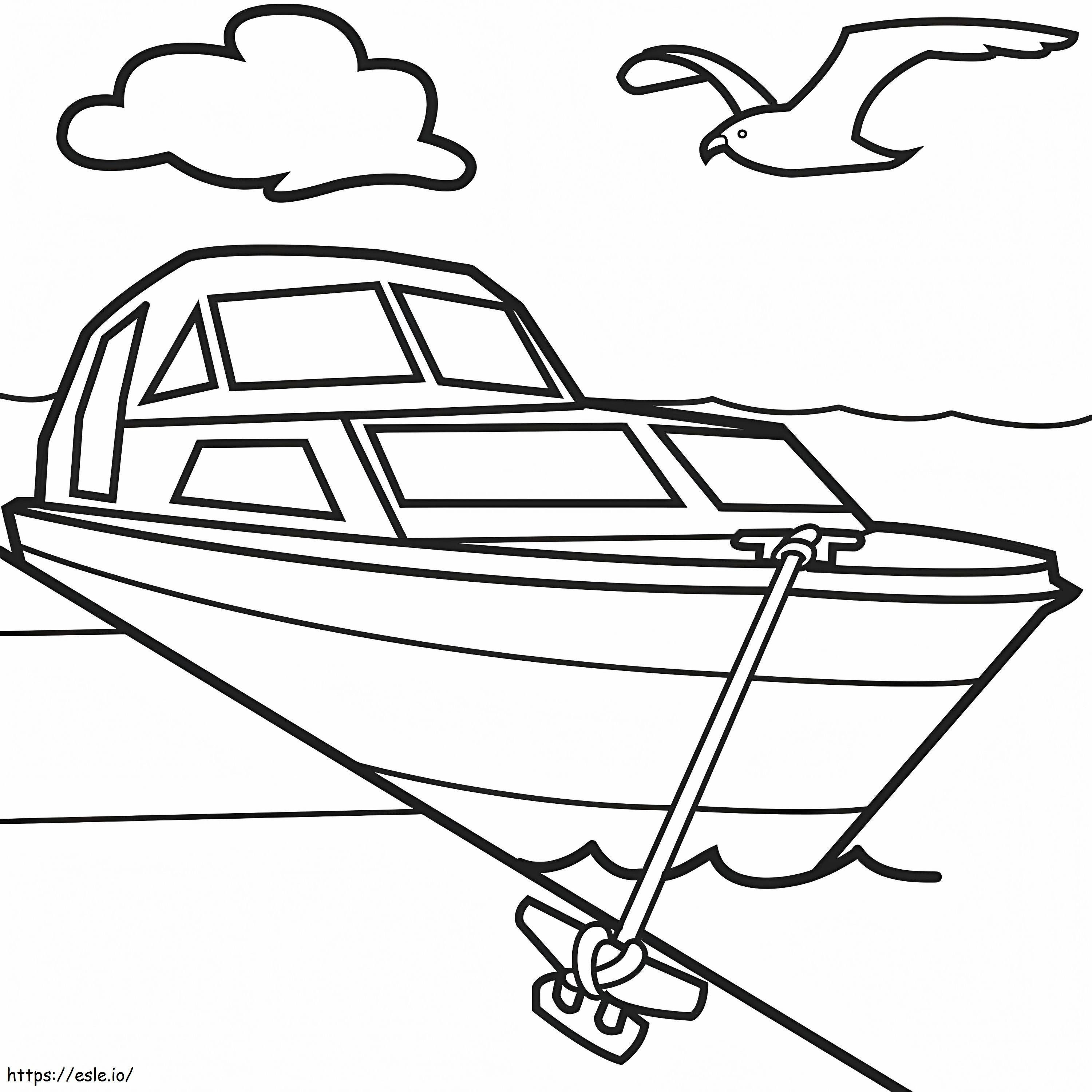Boat Free Printable coloring page