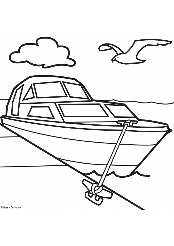 Boat Free Printable coloring page