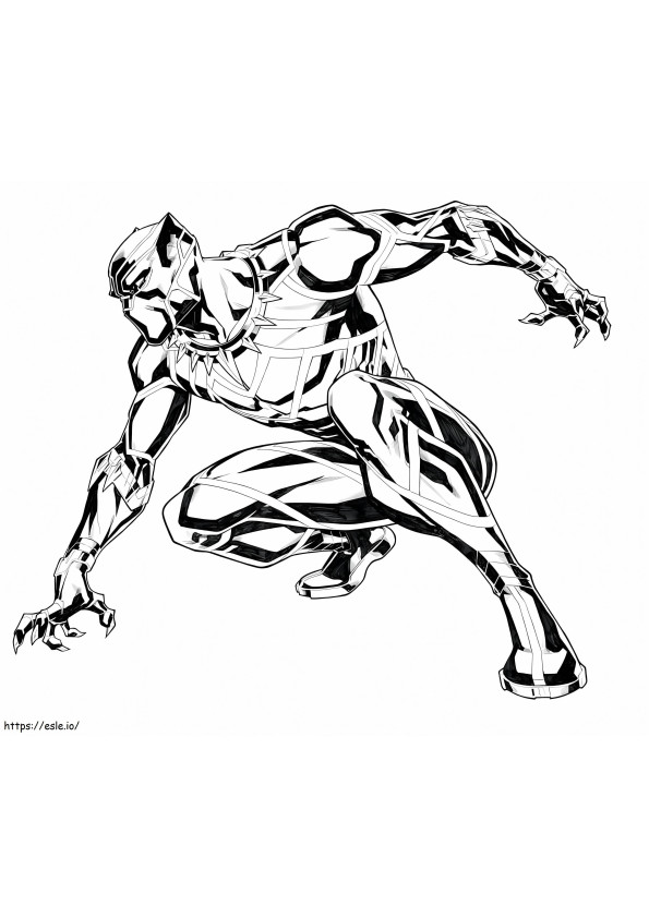 Superb Black Panther coloring page