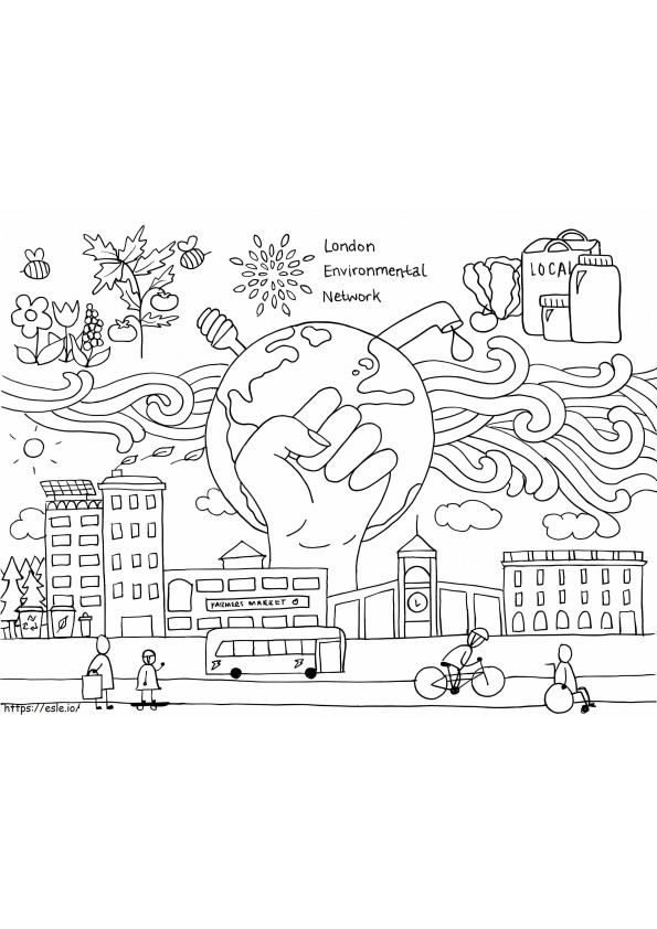 London Environmental Network coloring page