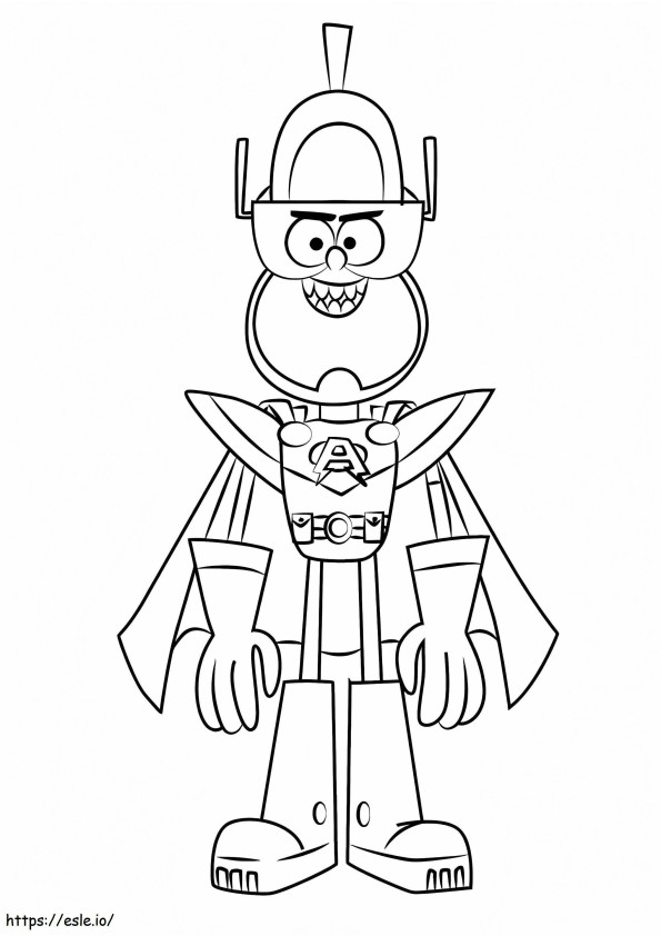 Joey Felt Powered Up coloring page