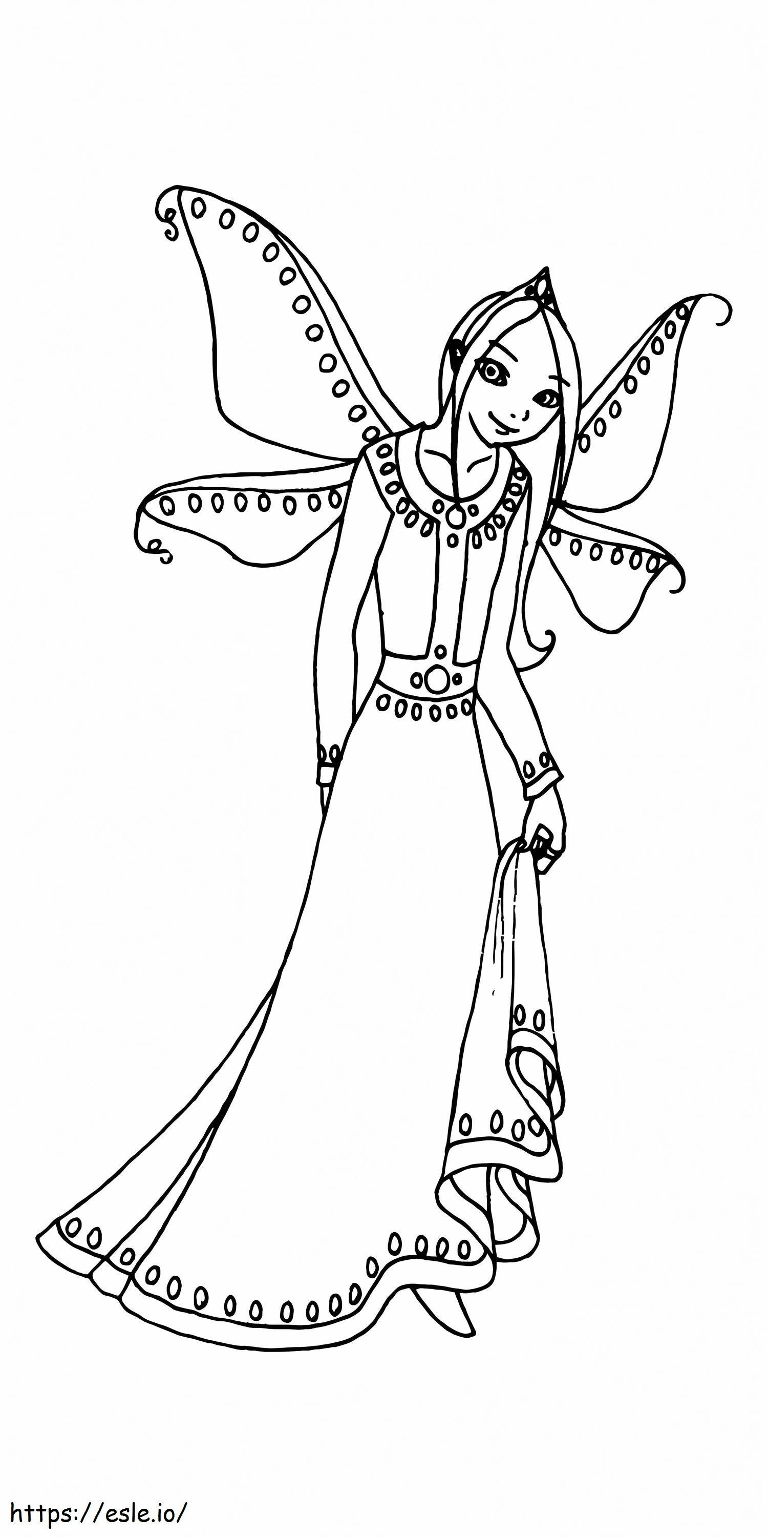 Fairy Princess Printable 4 coloring page