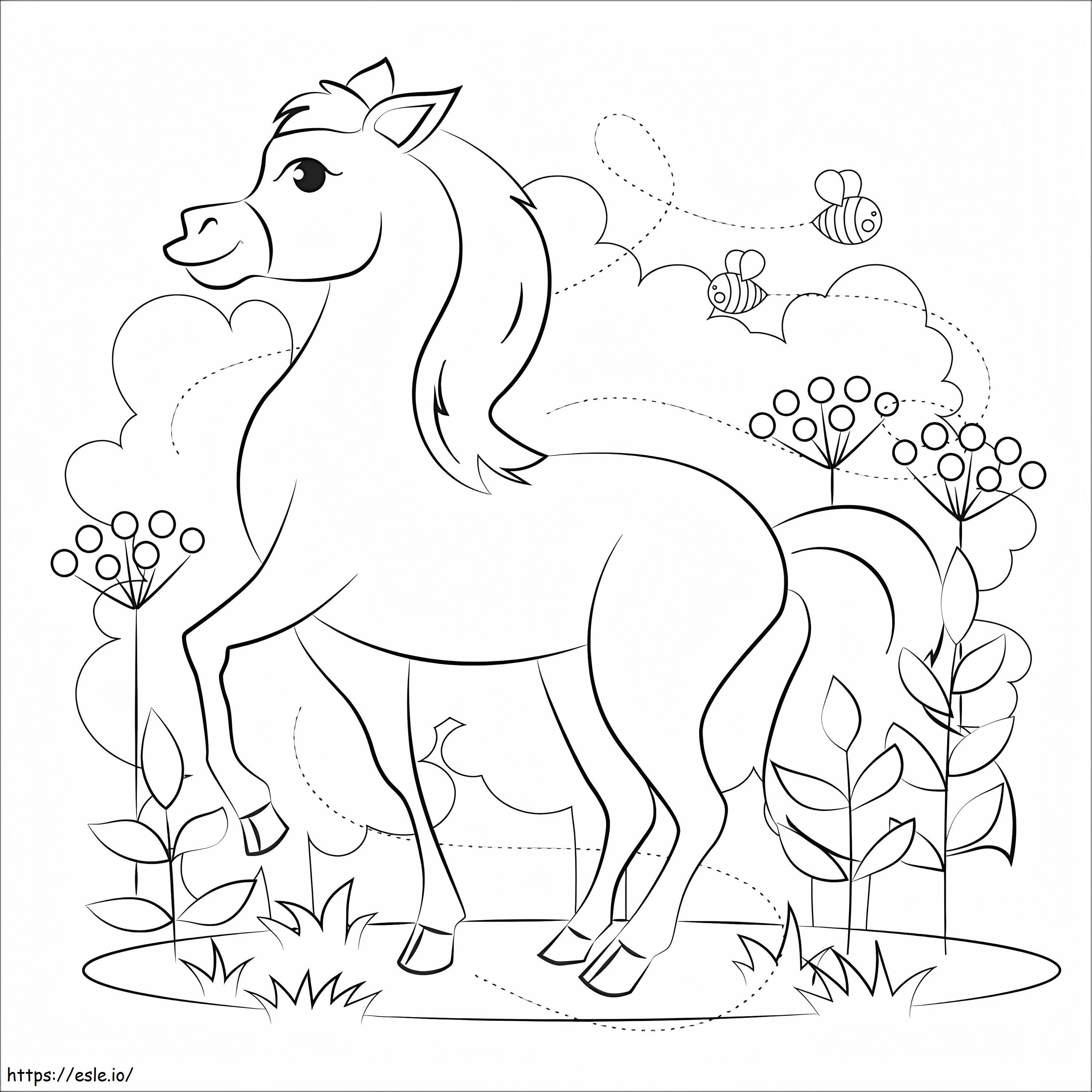 Pretty Horse coloring page