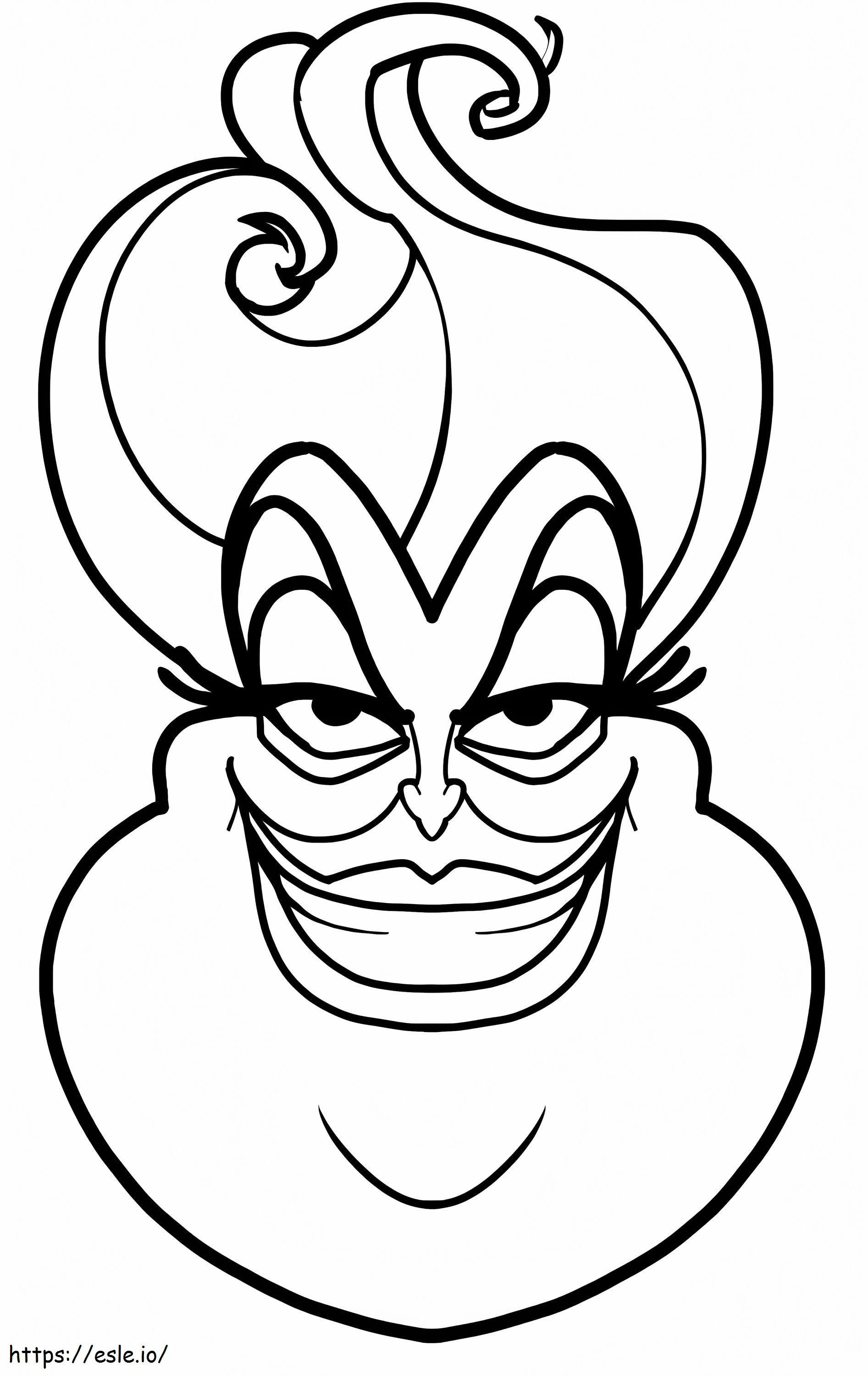 Böses Gesicht Ursula ausmalbilder