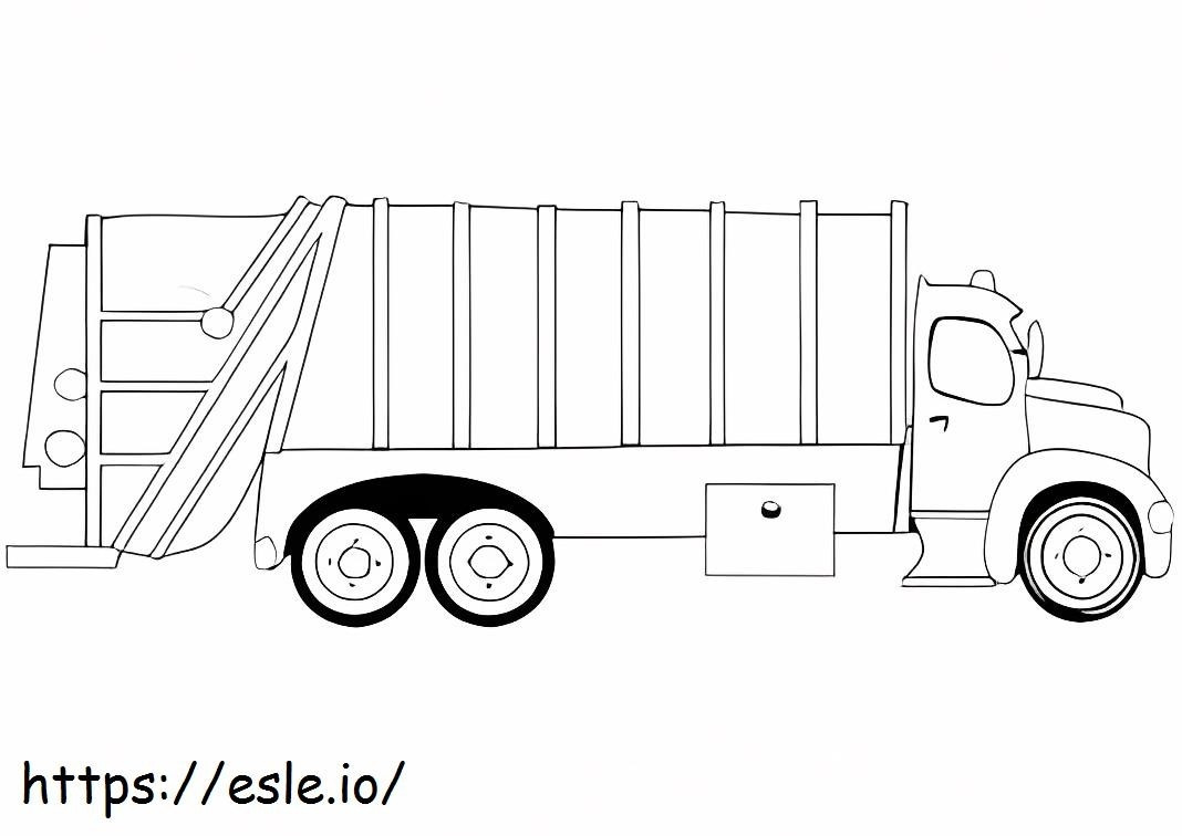 Normal Garbage Truck coloring page