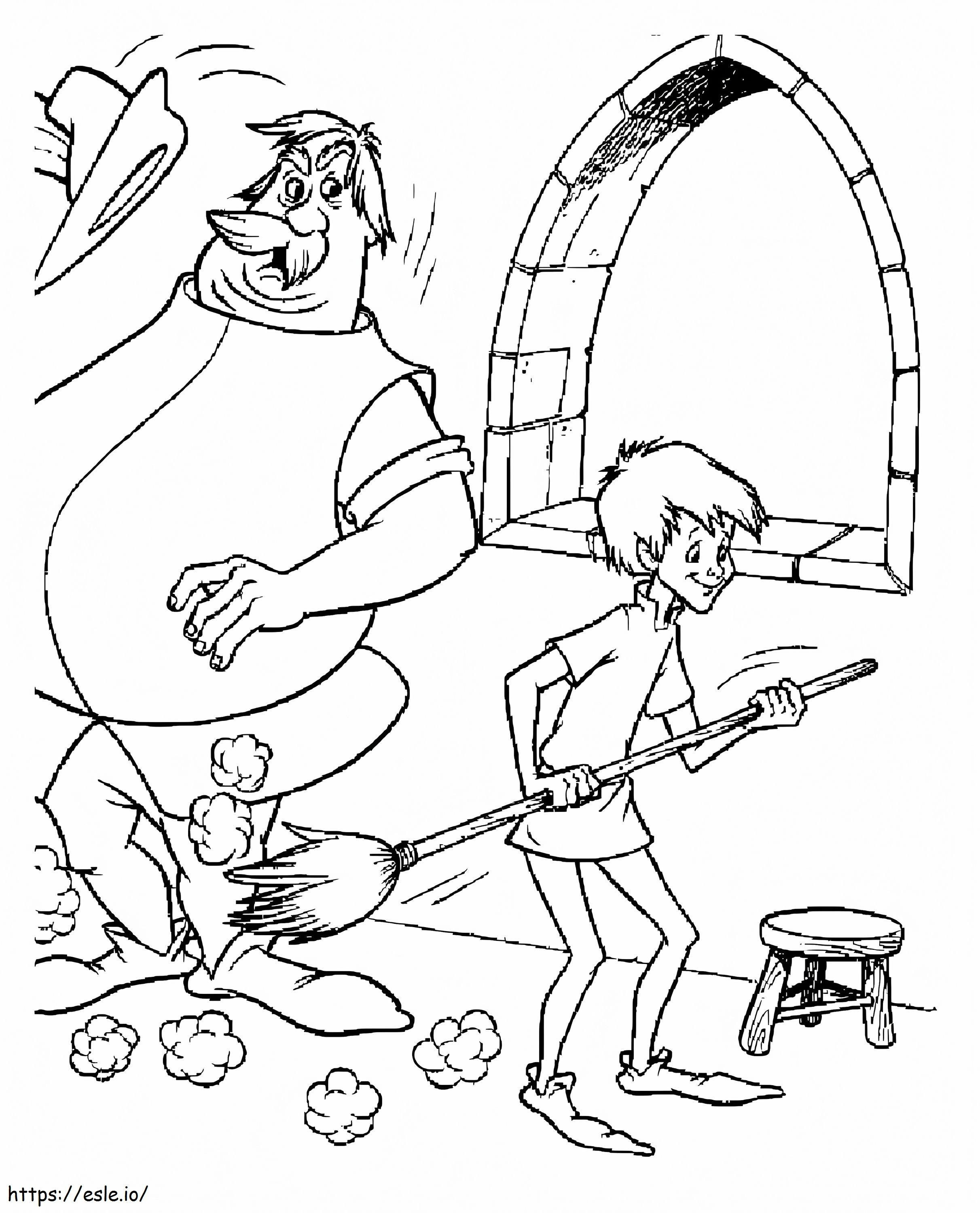 Sir Ector And Arthur coloring page