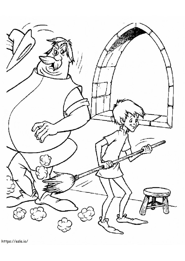 Sir Ector And Arthur coloring page