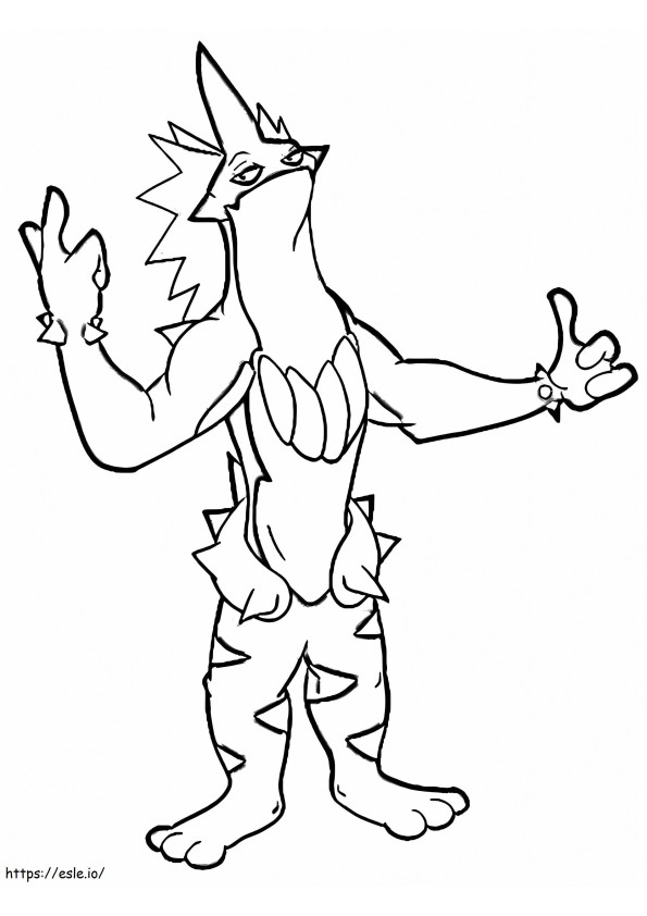 Low Key Form Toxtricity coloring page