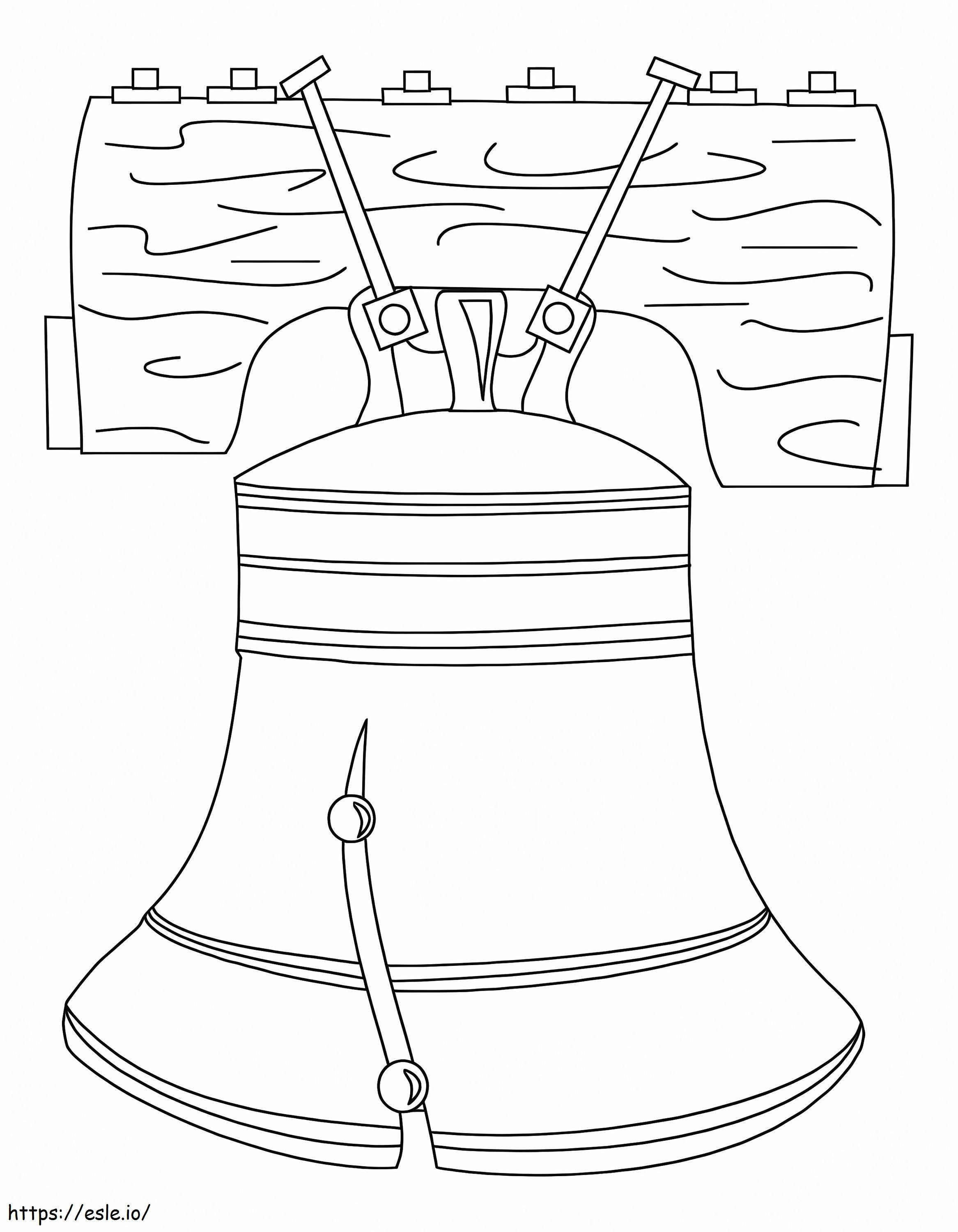 Liberty Bell pentru a imprima de colorat