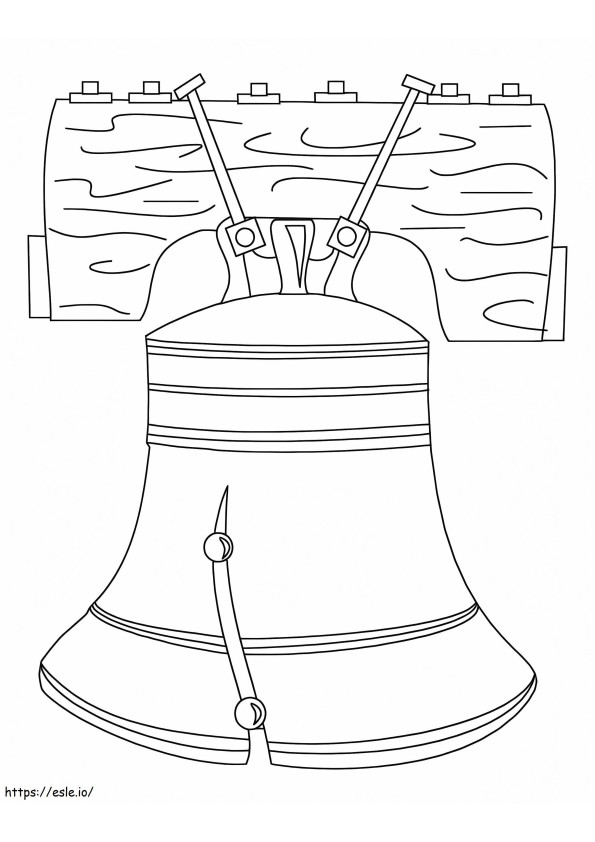 Liberty Bell pentru a imprima de colorat