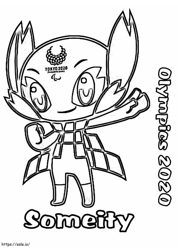 Olympics 2020 Someity coloring page