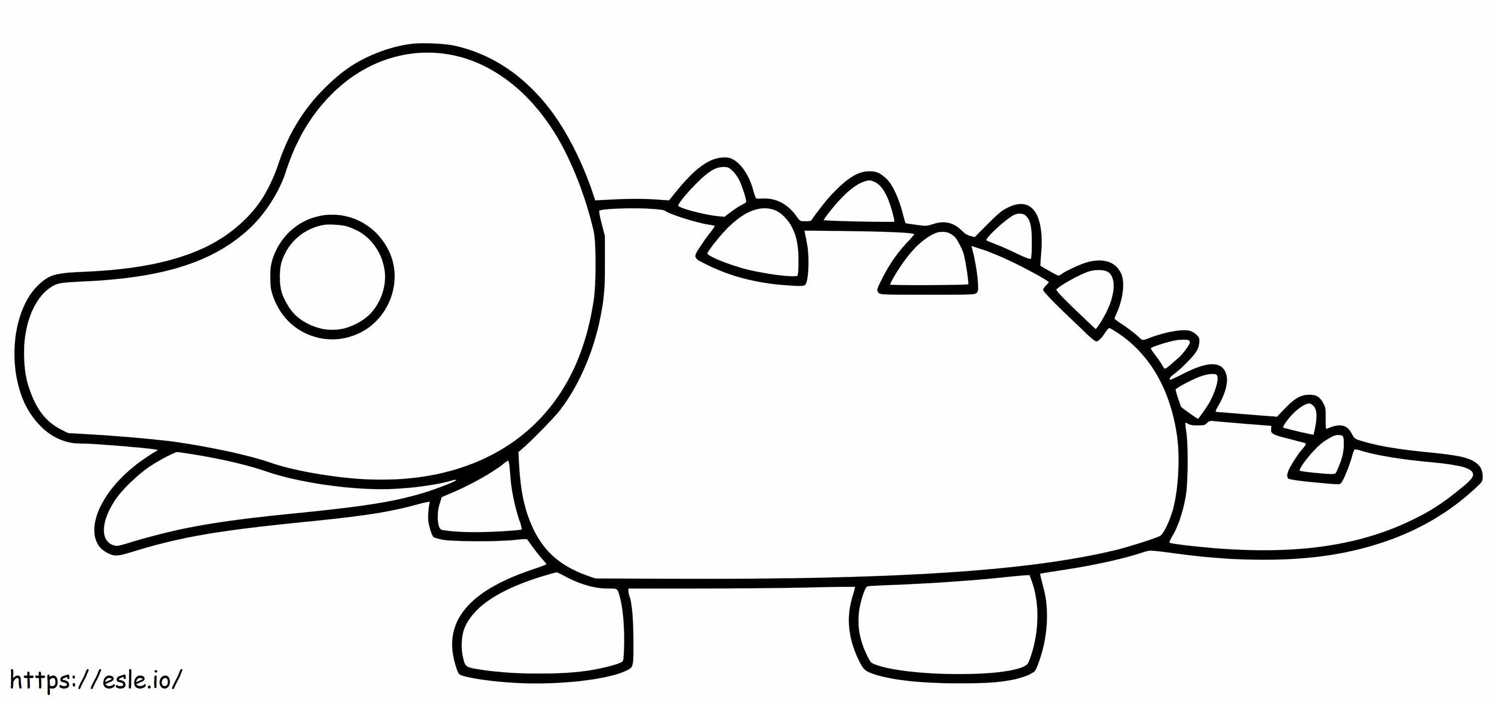Roblox Adopt Me Crocodile Scaled coloring page