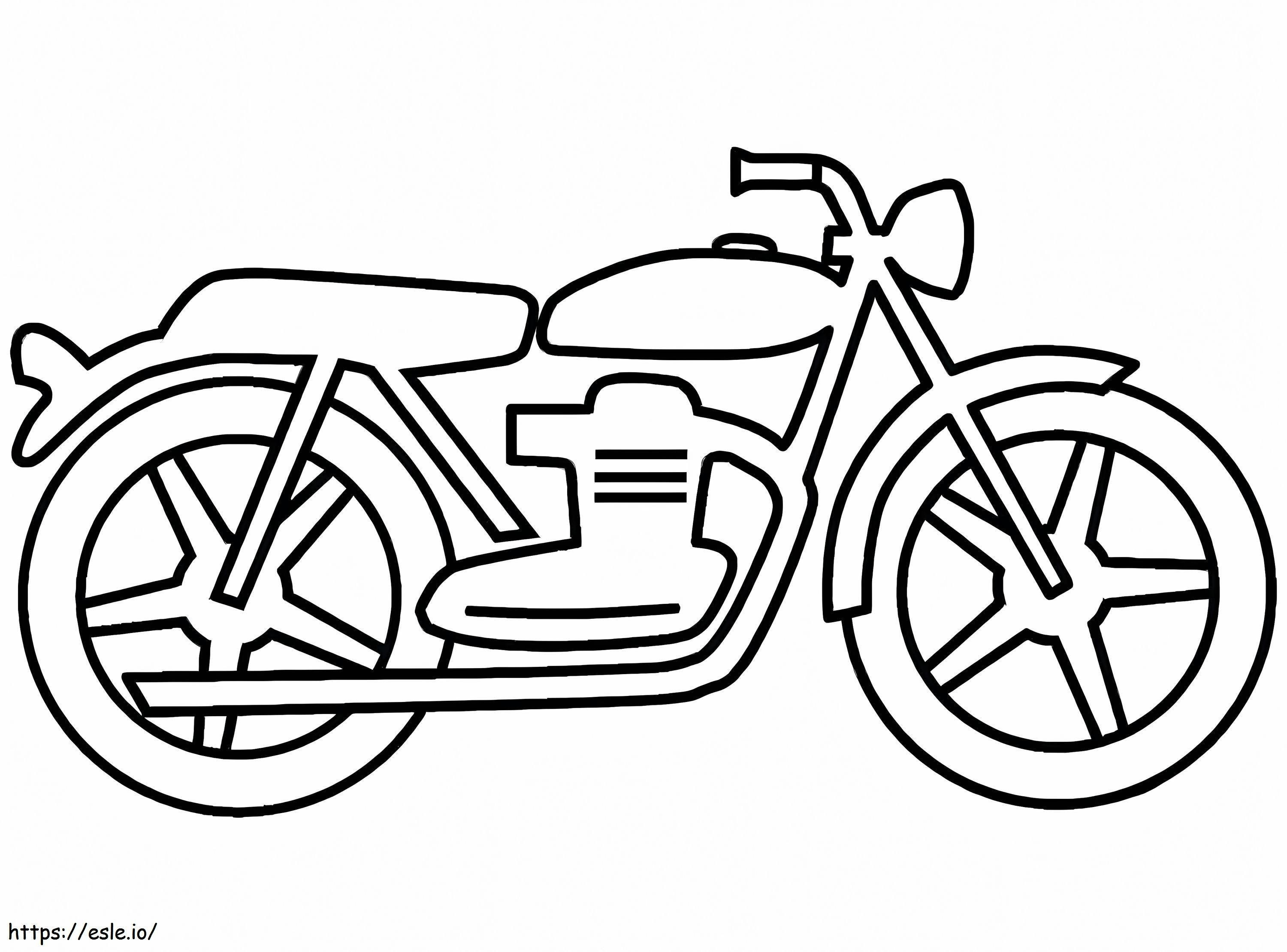 オートバイ 3 ぬりえ - 塗り絵