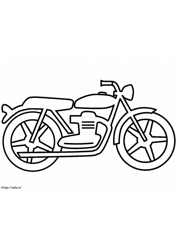 Motorcycle 3 coloring page