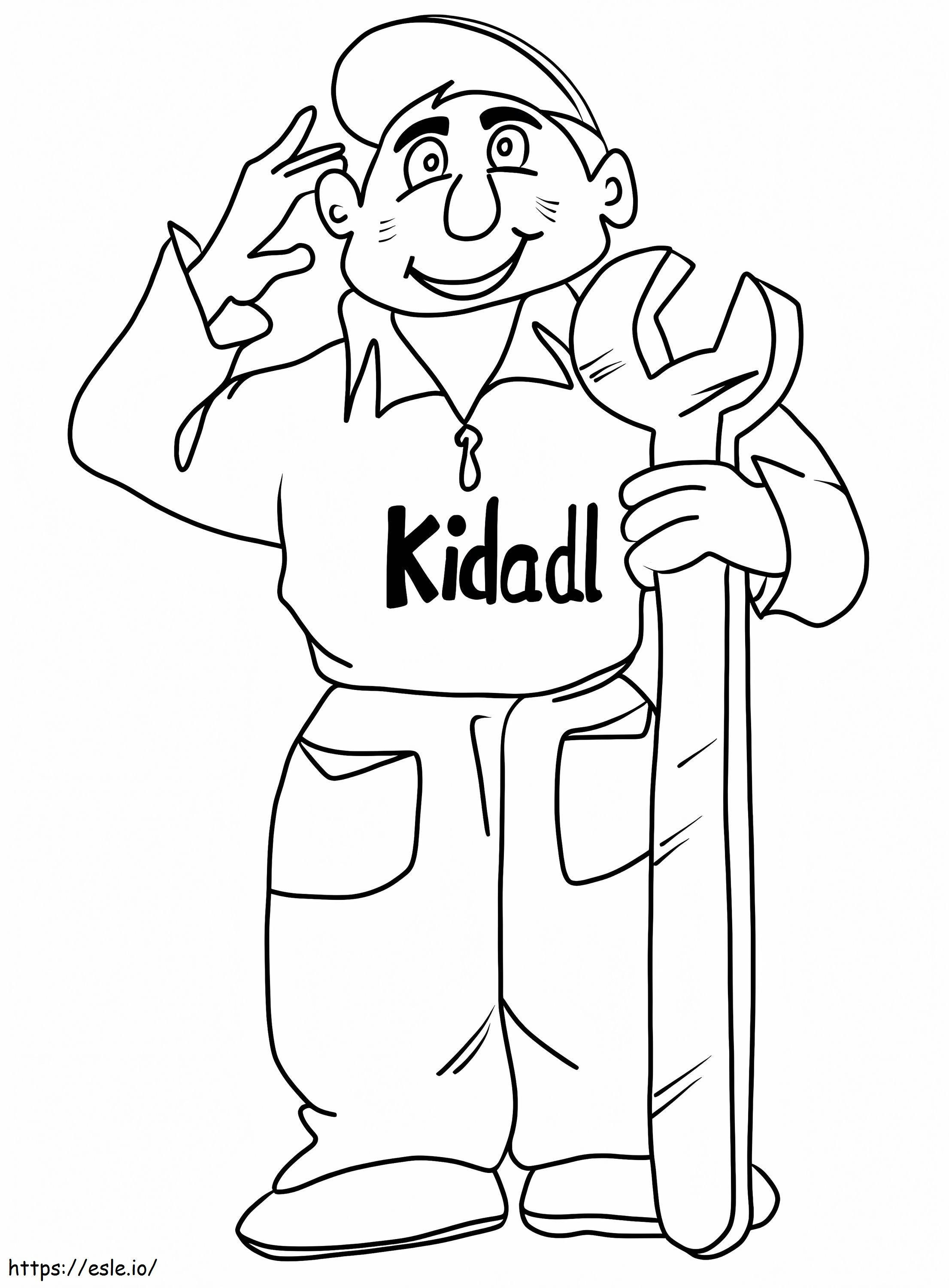 Mechanic 1 coloring page