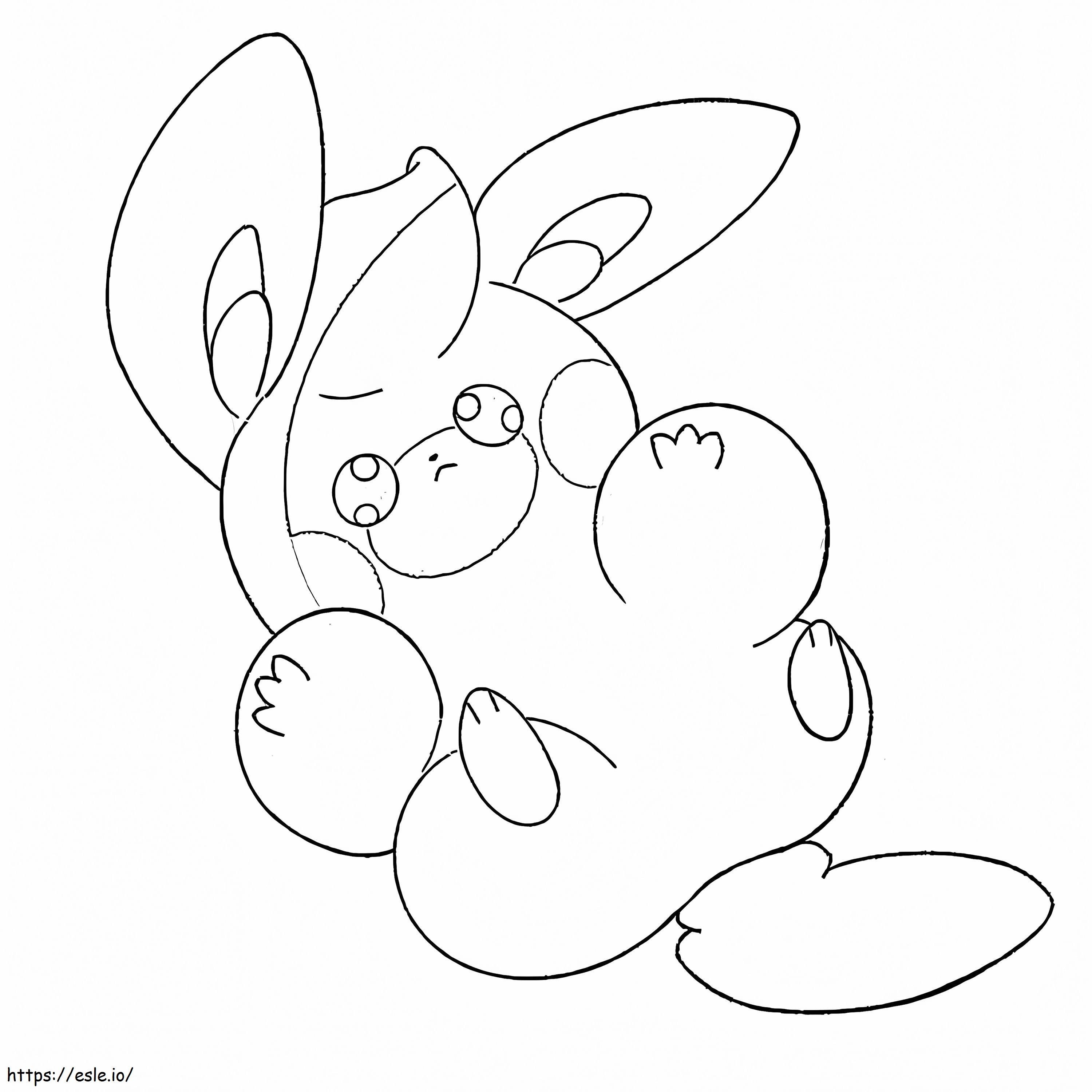 Printable Pawmi Pokemon coloring page