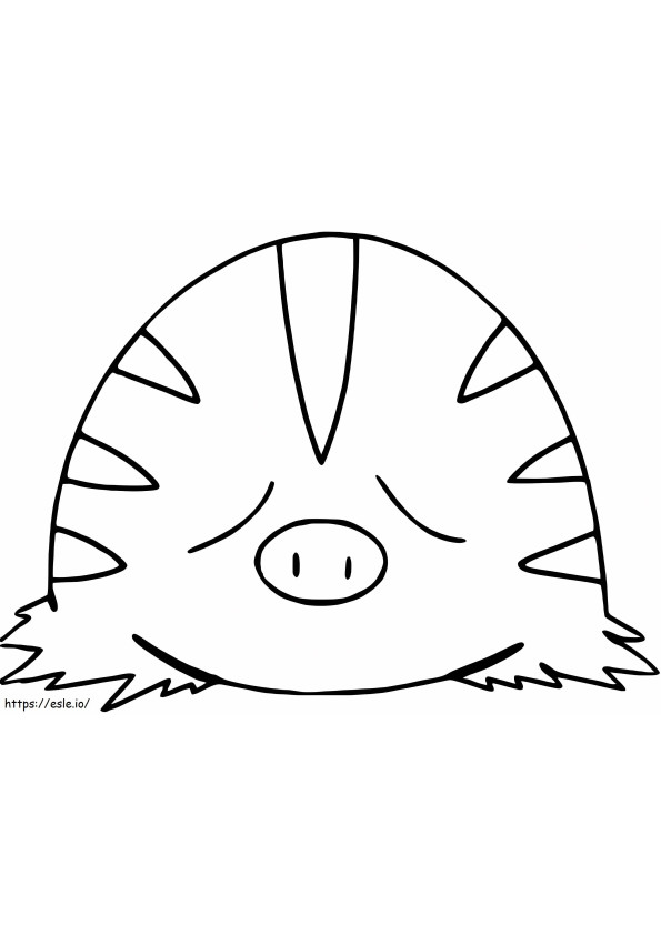 Swinub Gen 2 Pokémon ausmalbilder