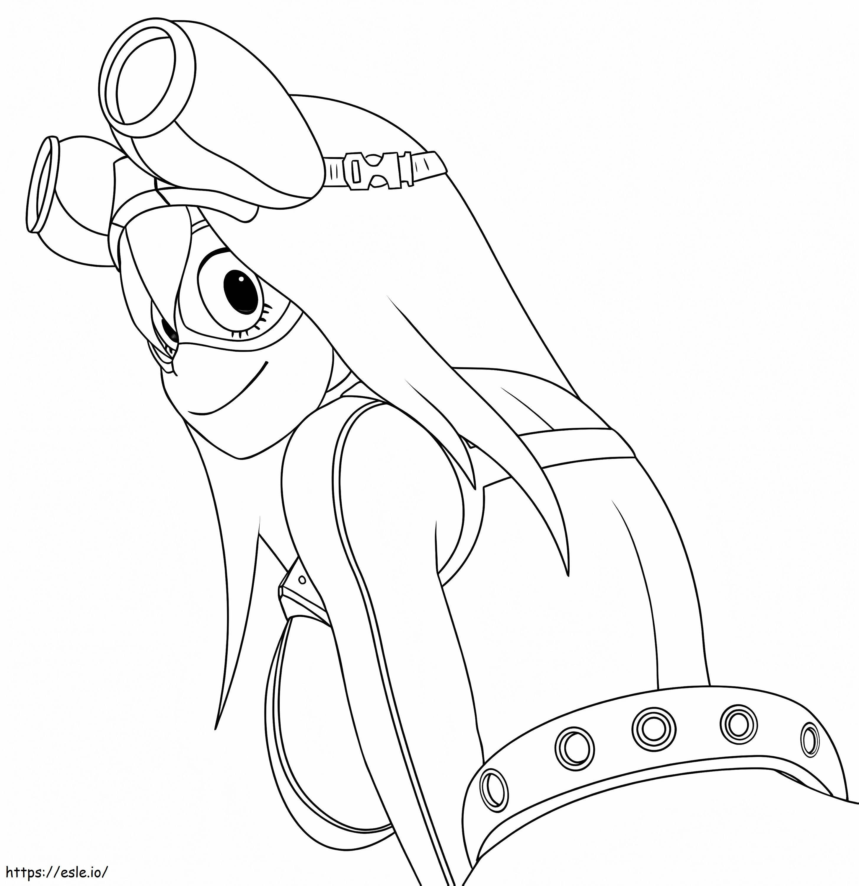 Lovely Tsuyu Asui coloring page
