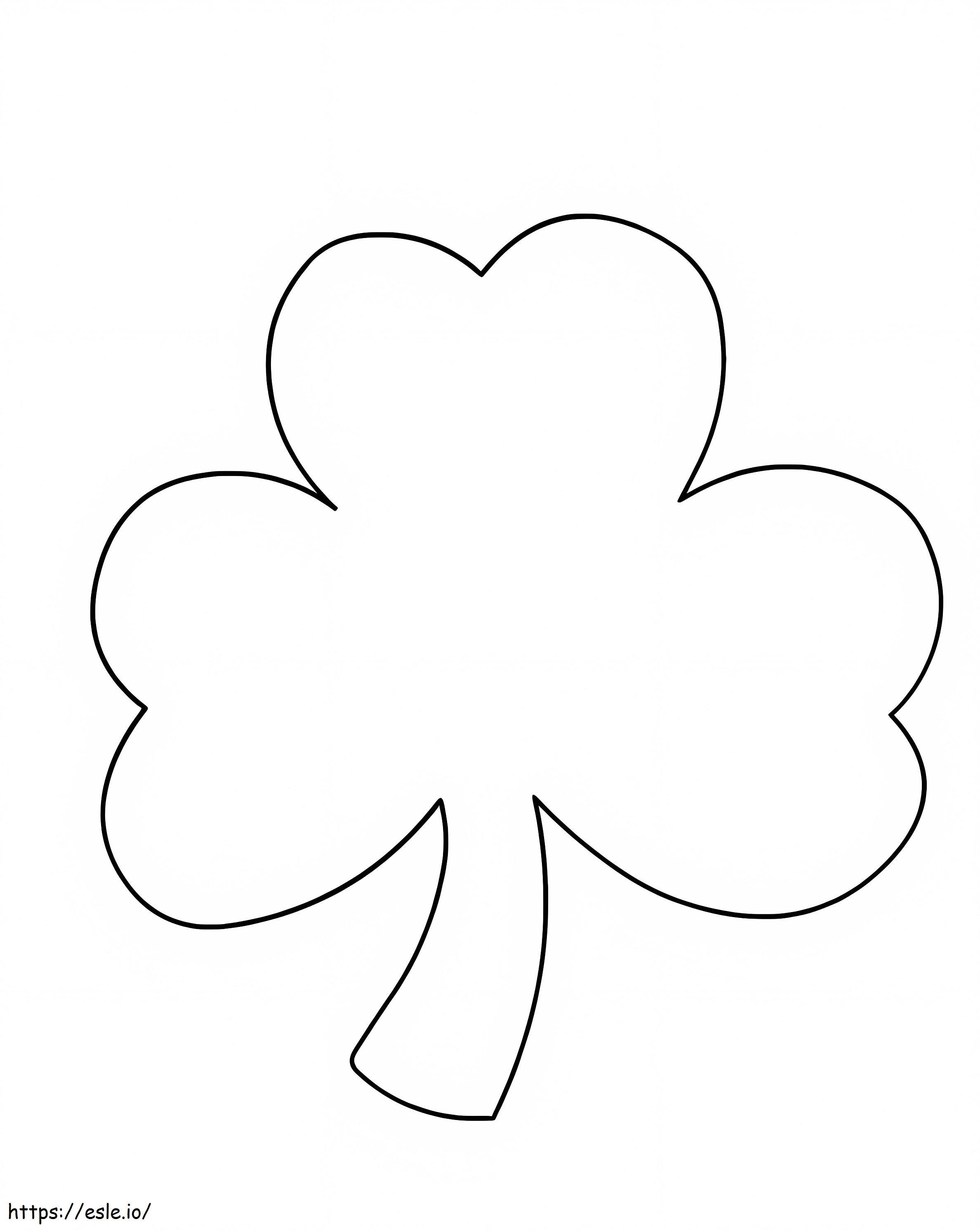 Awesome Clover 1 coloring page
