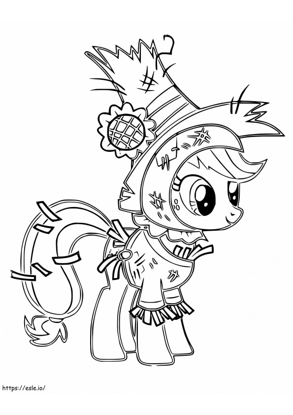 Applejack The Scarecrow coloring page