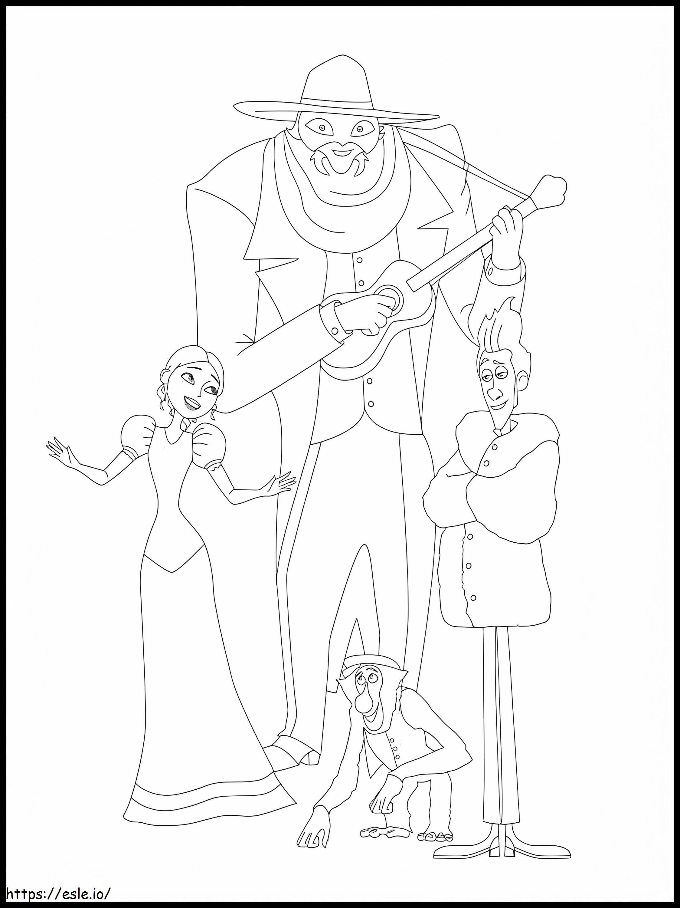 A Monster In Paris 6 coloring page