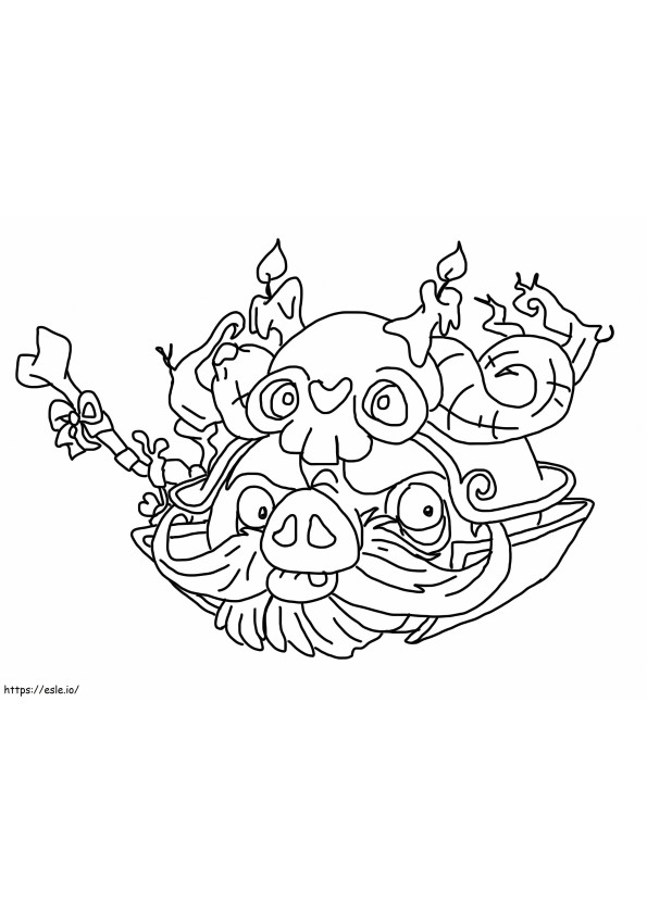 Angry Birds Stella 7 coloring page