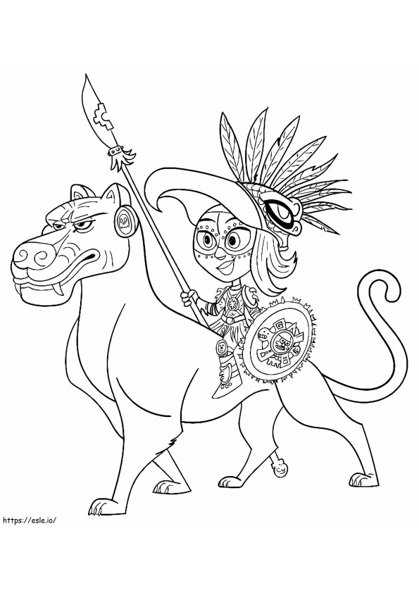 Chiapa And Maya coloring page