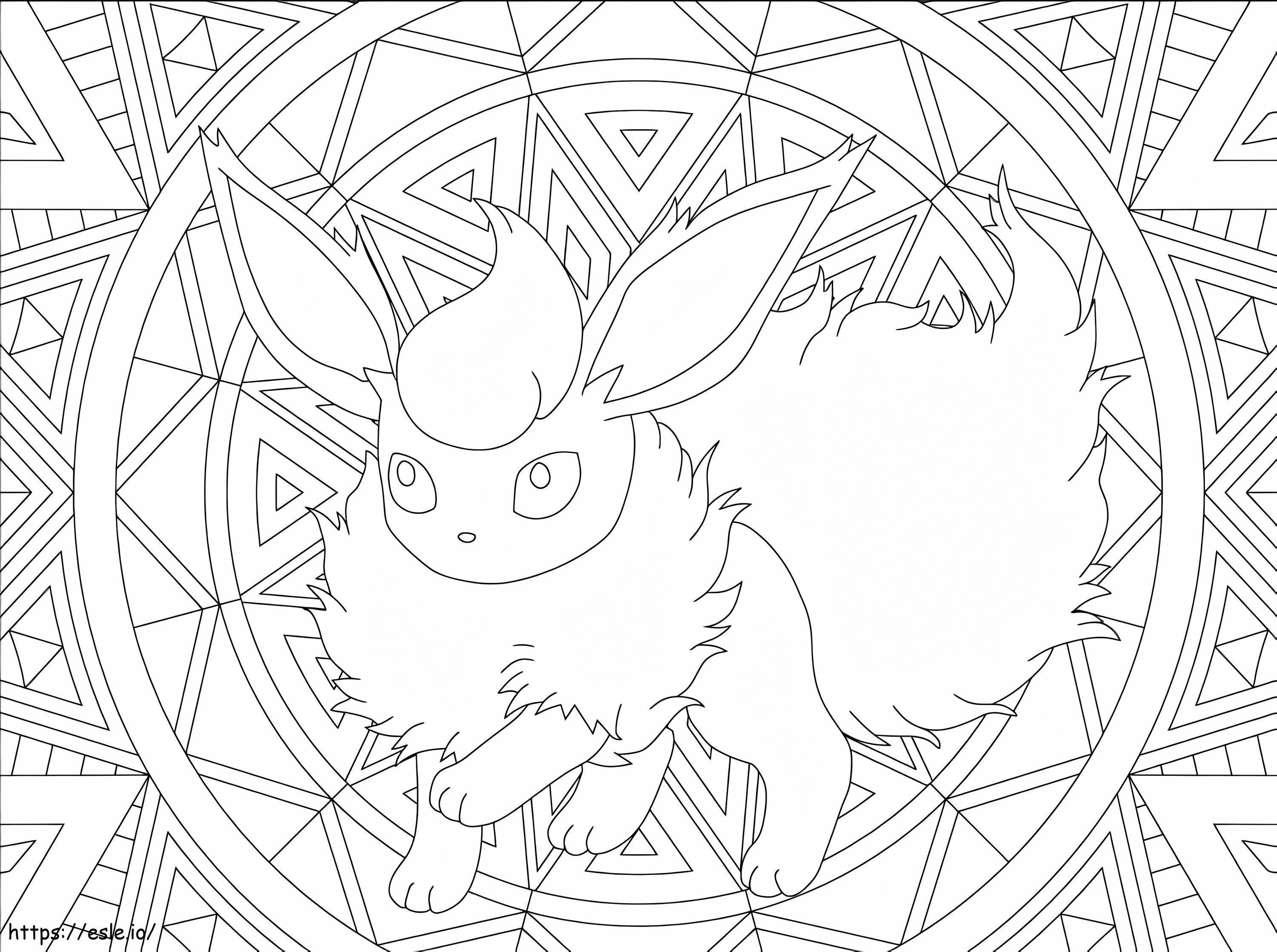 Flareon 5 coloring page