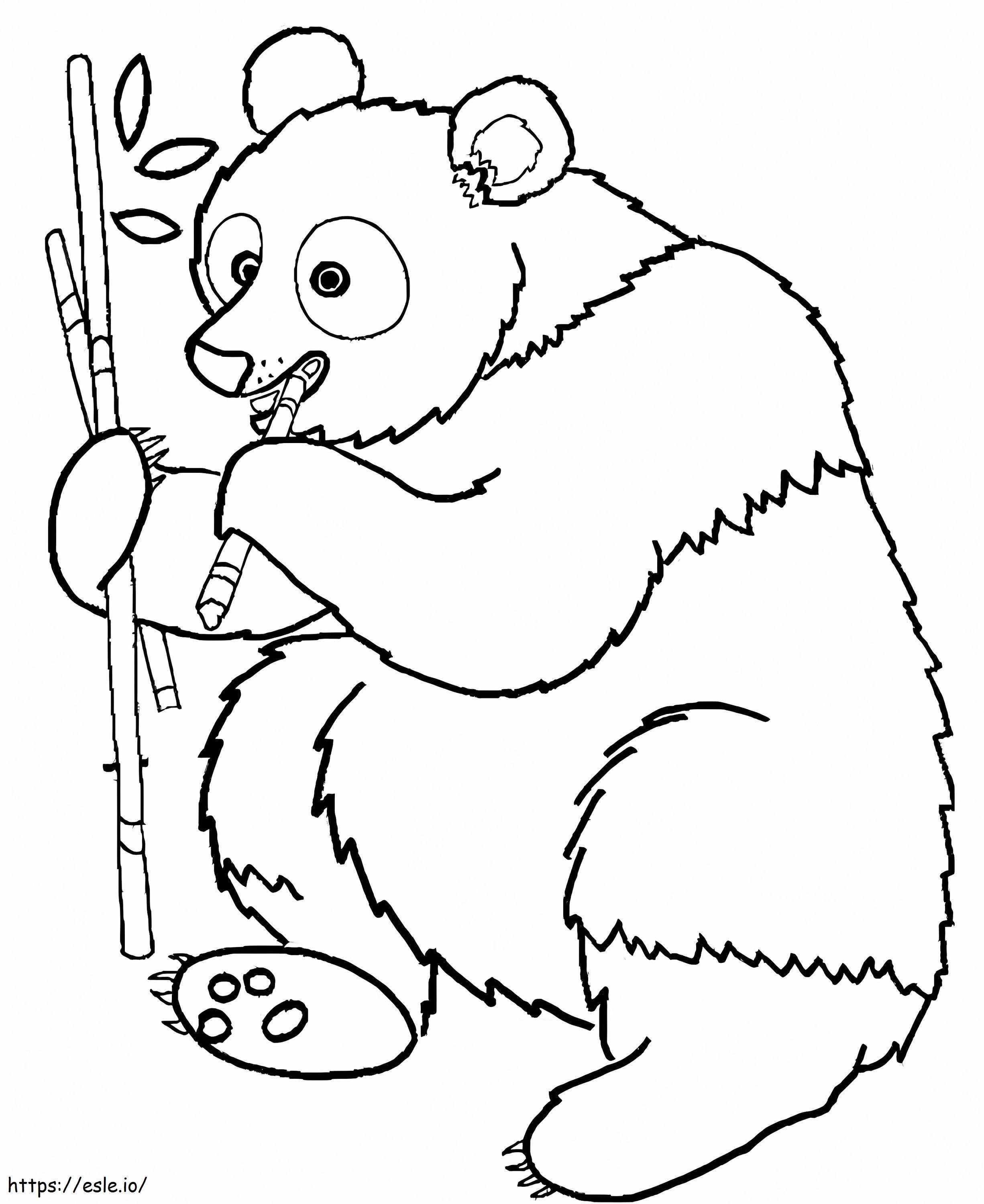 Panda do druku kolorowanka