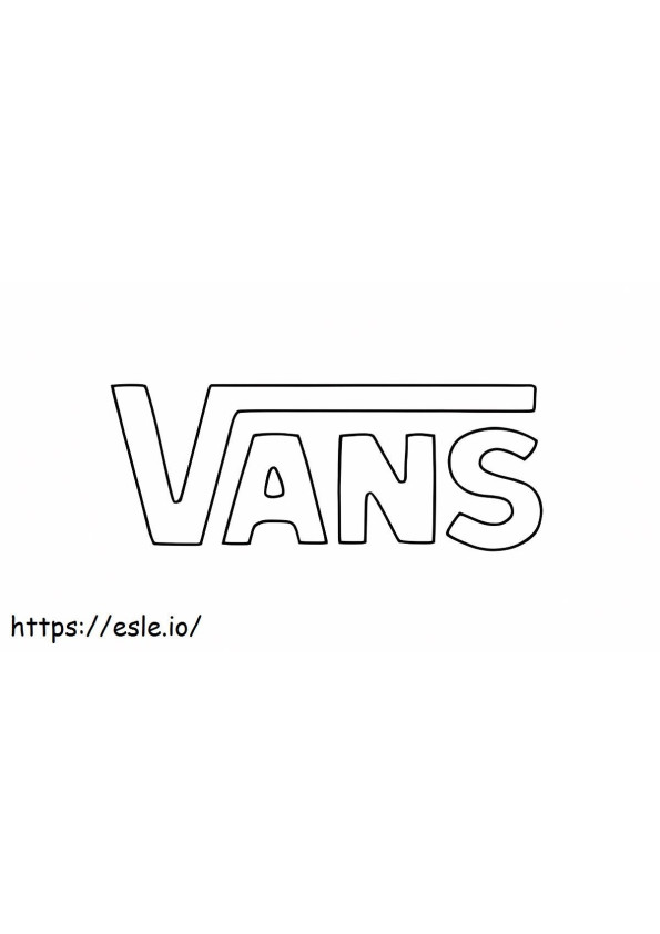 Logotipo da Vans para colorir