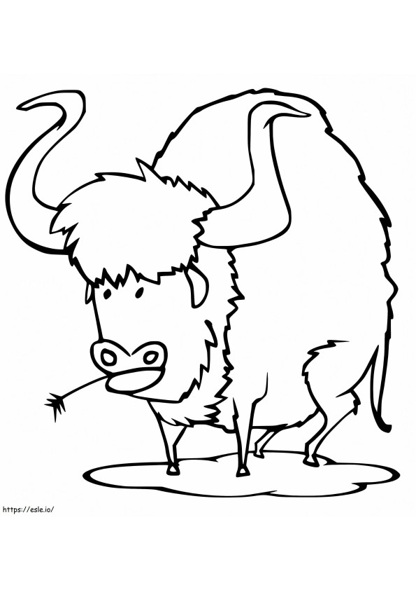 Bull 6 coloring page