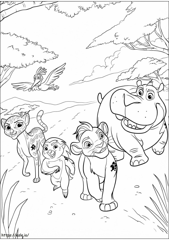 Printable The Lion Guard coloring page