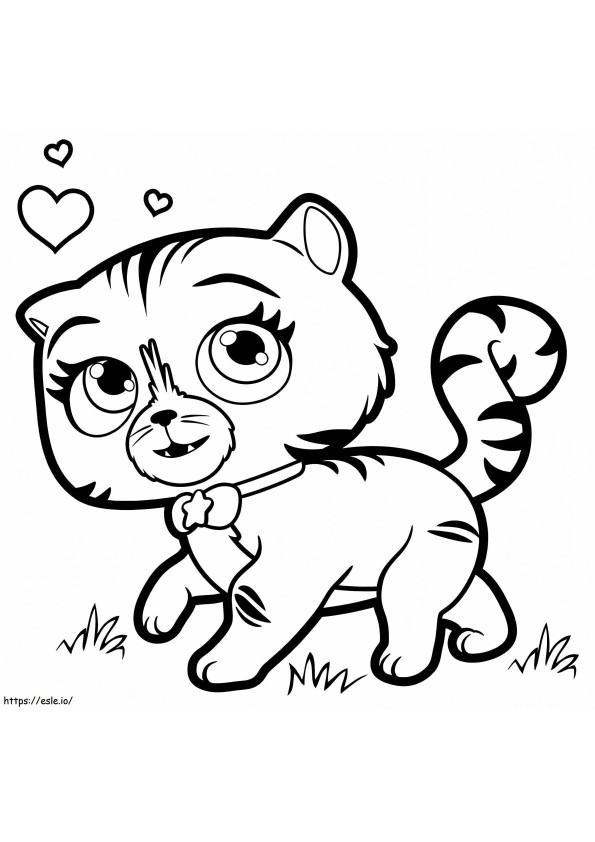 Cute Seven From Little Charmers coloring page