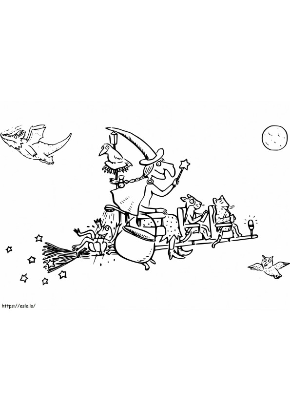 Room On The Broom 1 coloring page