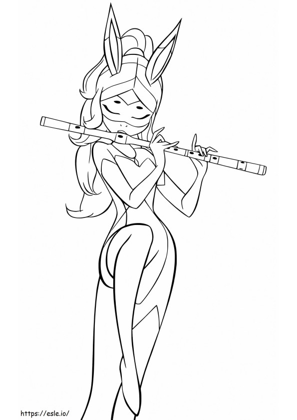 Awesome Rena Rouge coloring page
