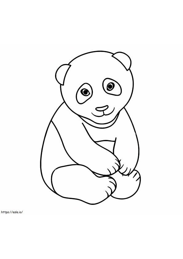 Panda assis