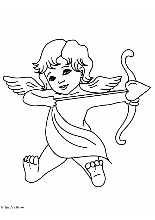 Coloriage Cupidon à imprimer à imprimer dessin
