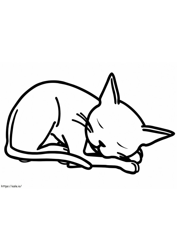 オリビアの猫 エドウィン ぬりえ - 塗り絵