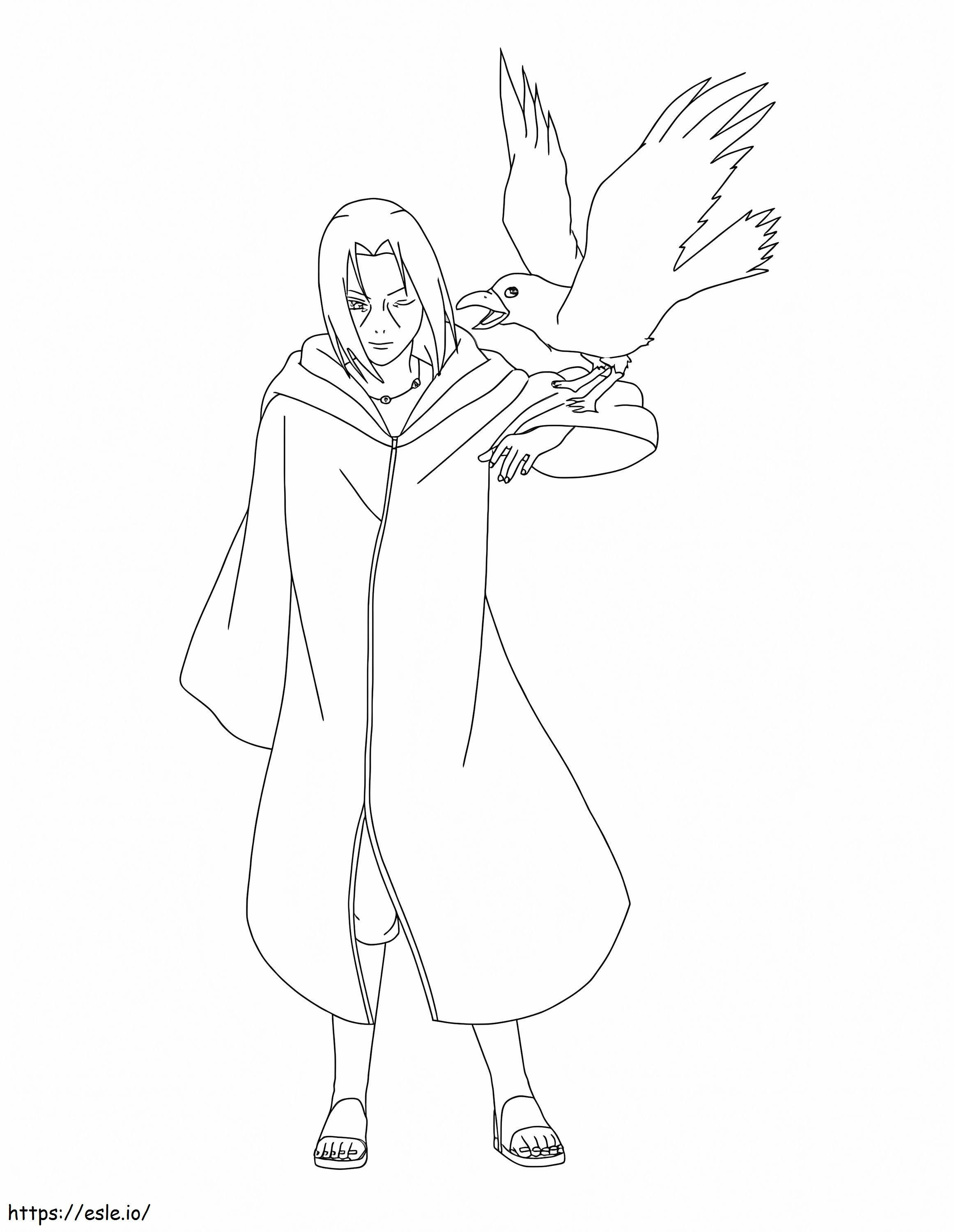 Itachi 13 coloring page