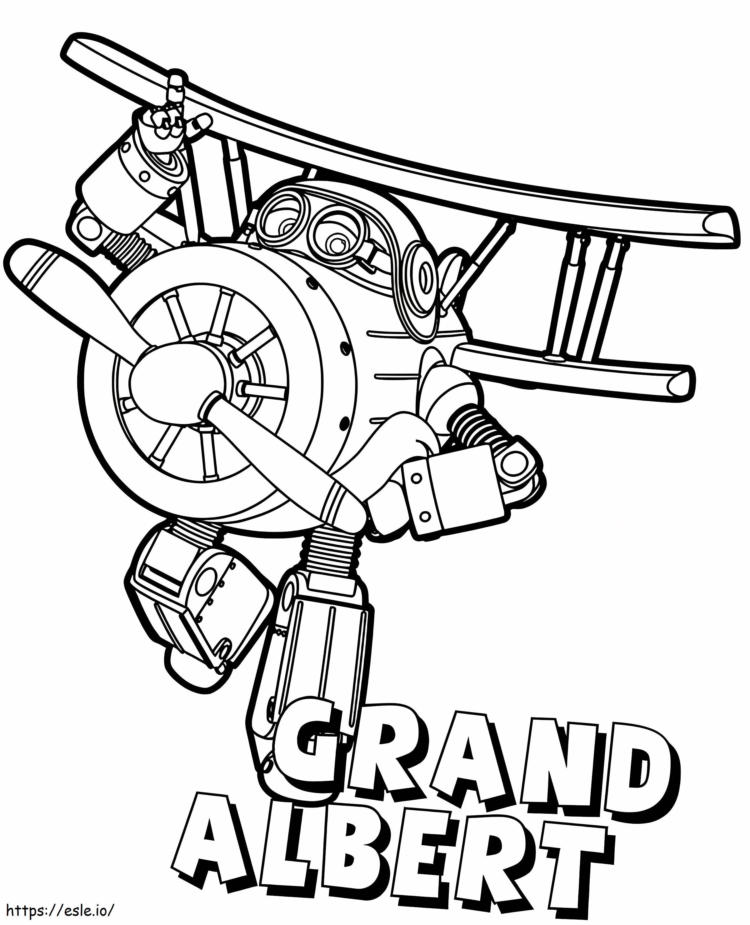 Grand Albert Super Wings coloring page
