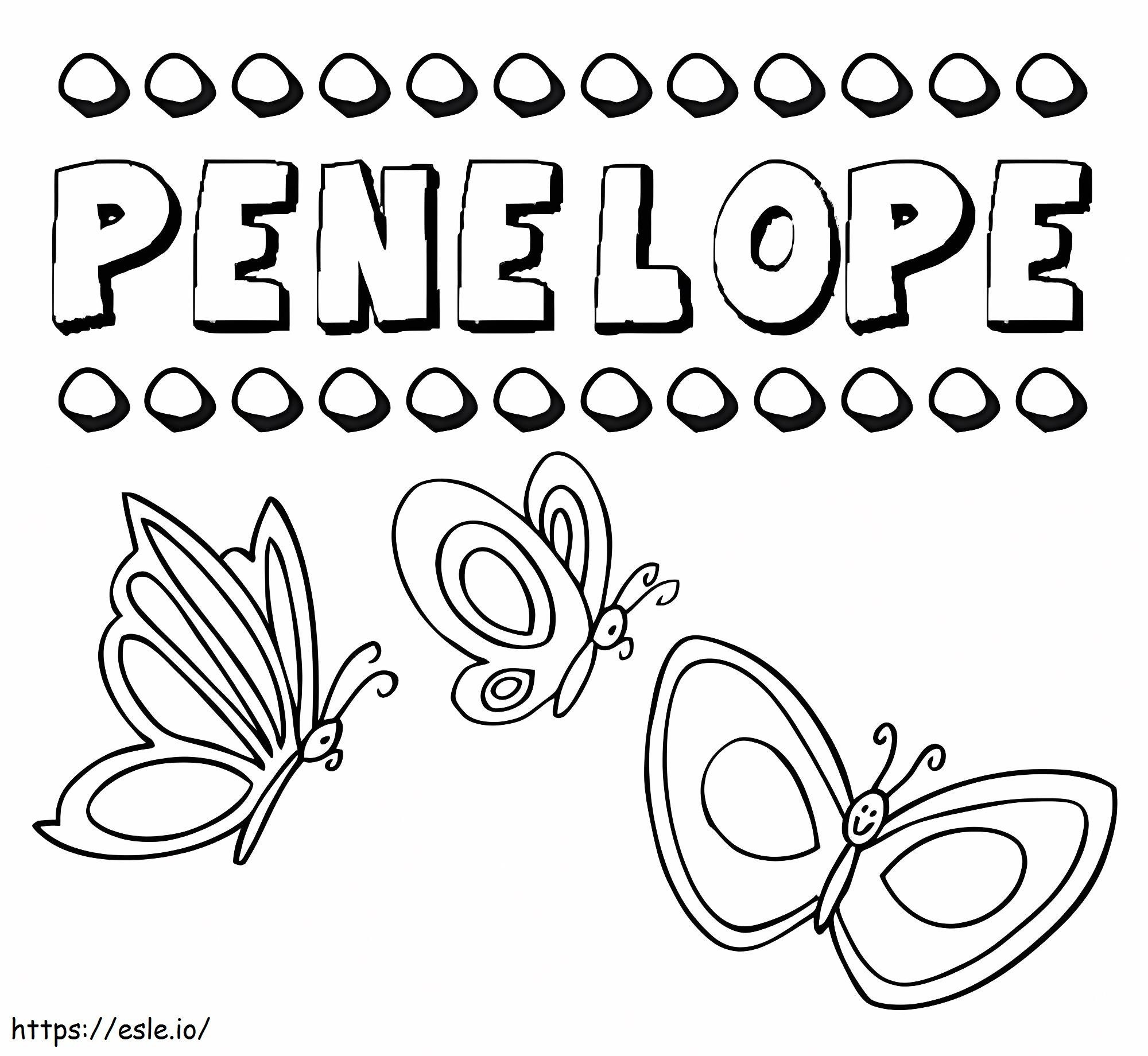 Print Penelope coloring page