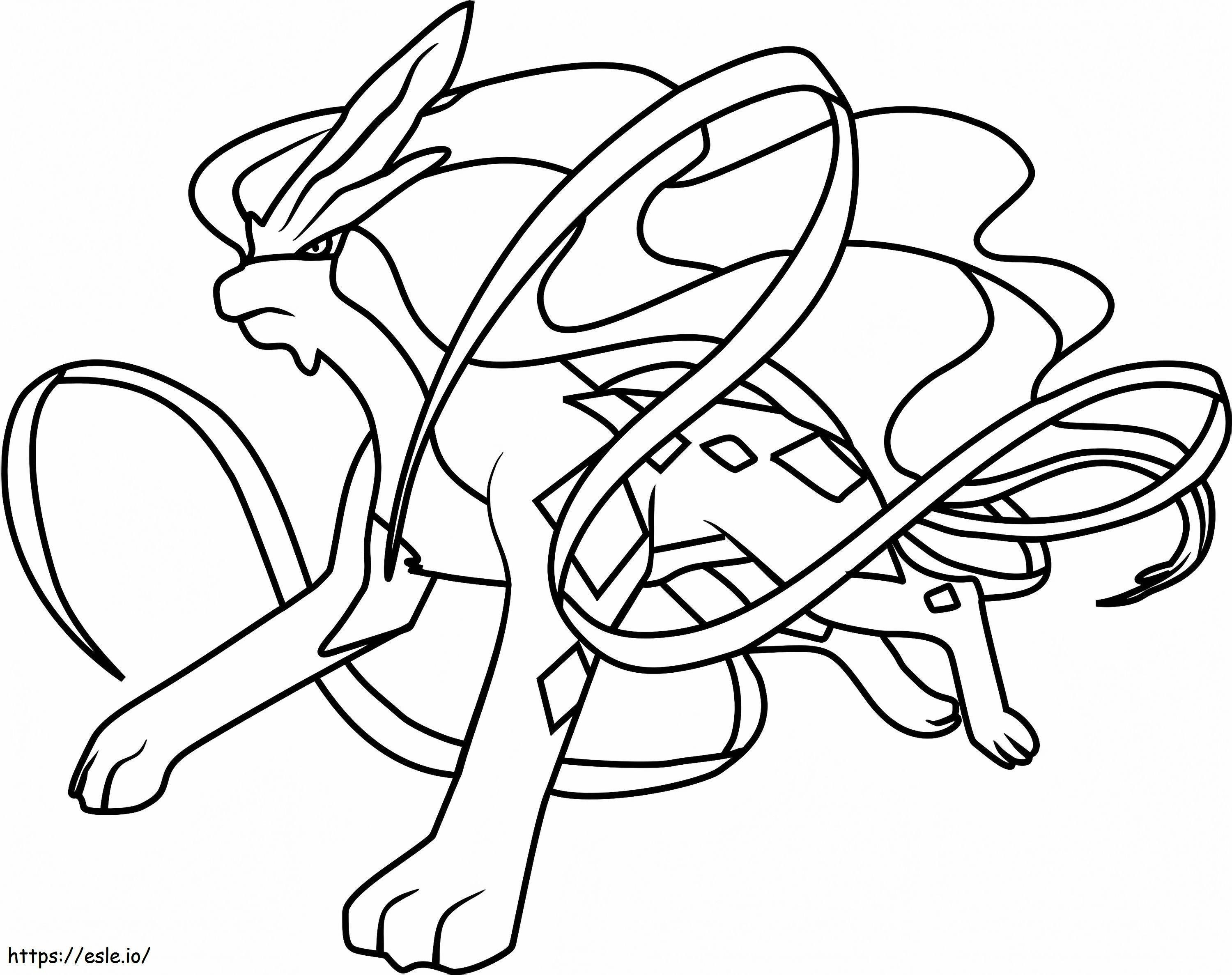 Coloriage Pokémon Suicune à imprimer dessin