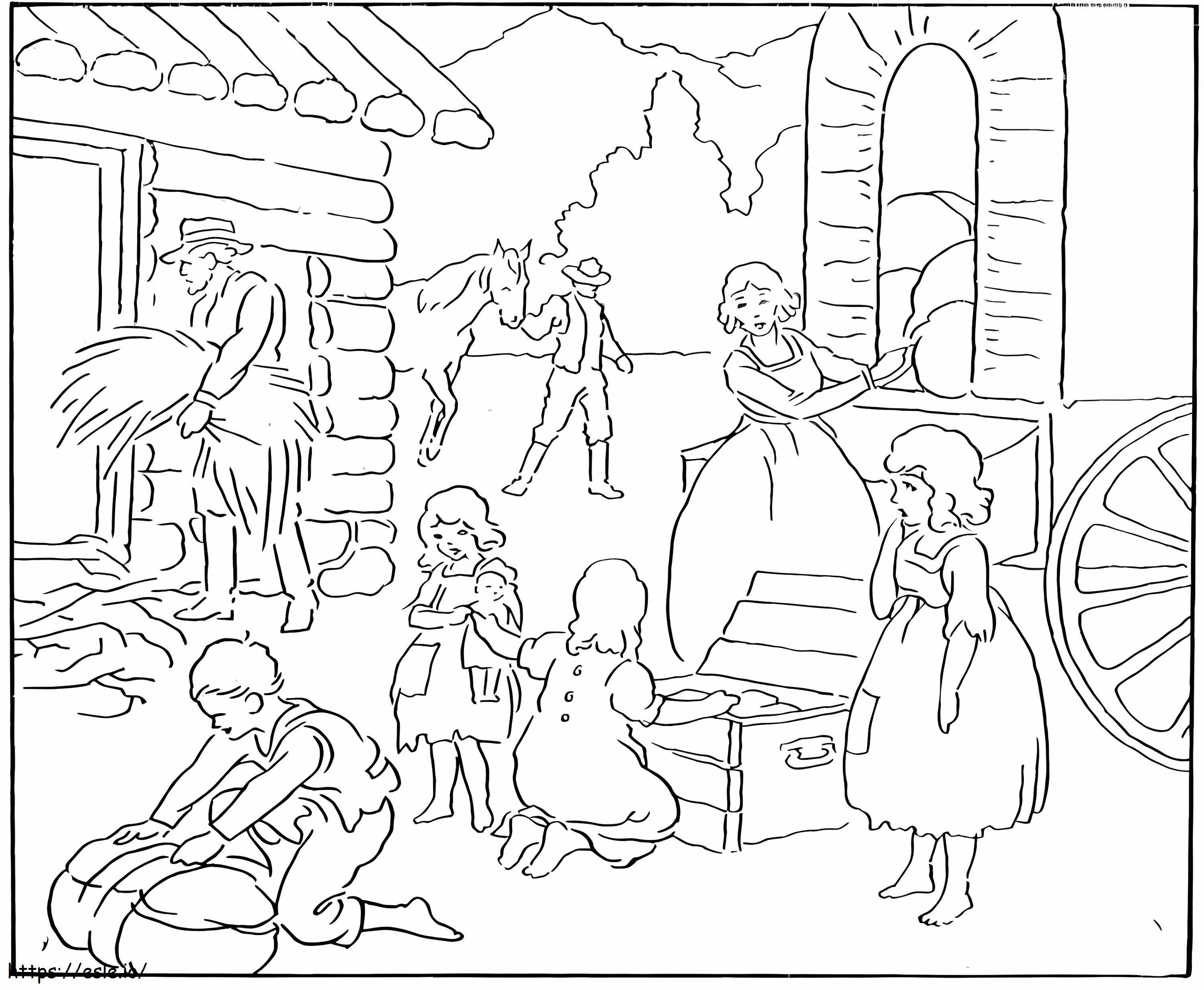 Pioneer Day 9 coloring page