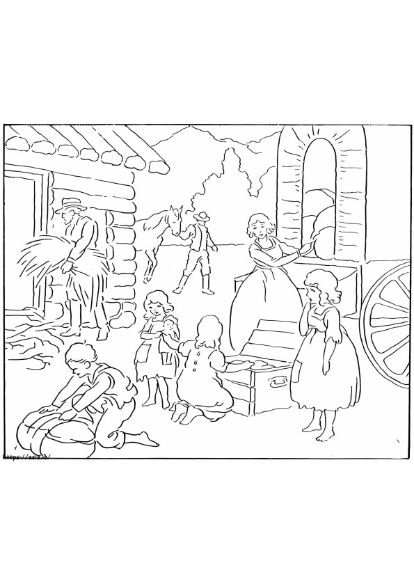 Pioneer Day 9 coloring page
