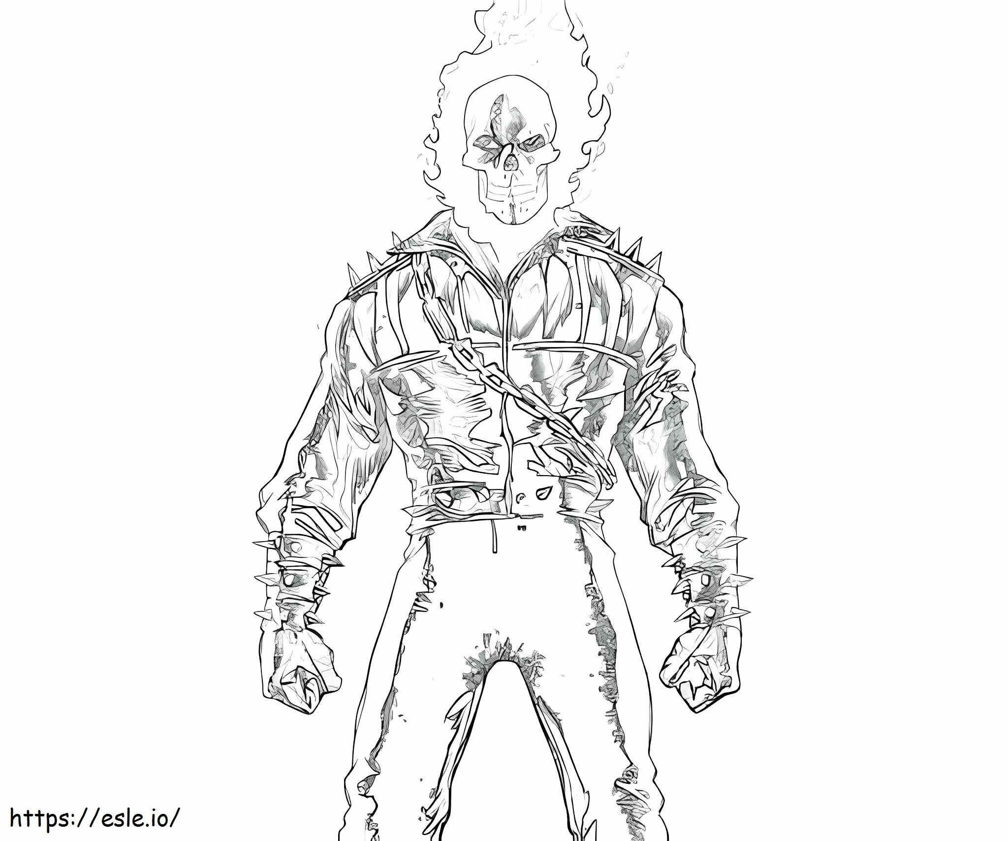 Ghost Rider Awesome coloring page