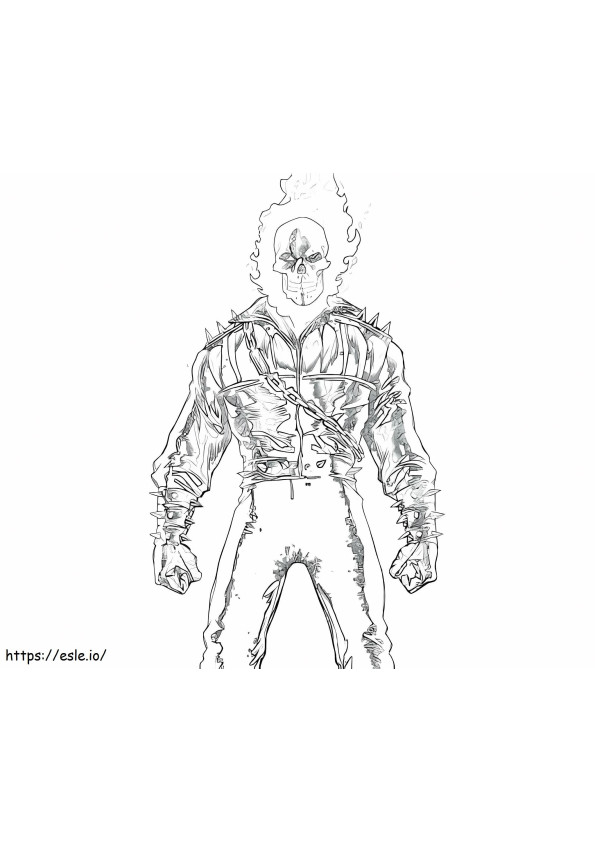 Ghost Rider Fantastico da colorare