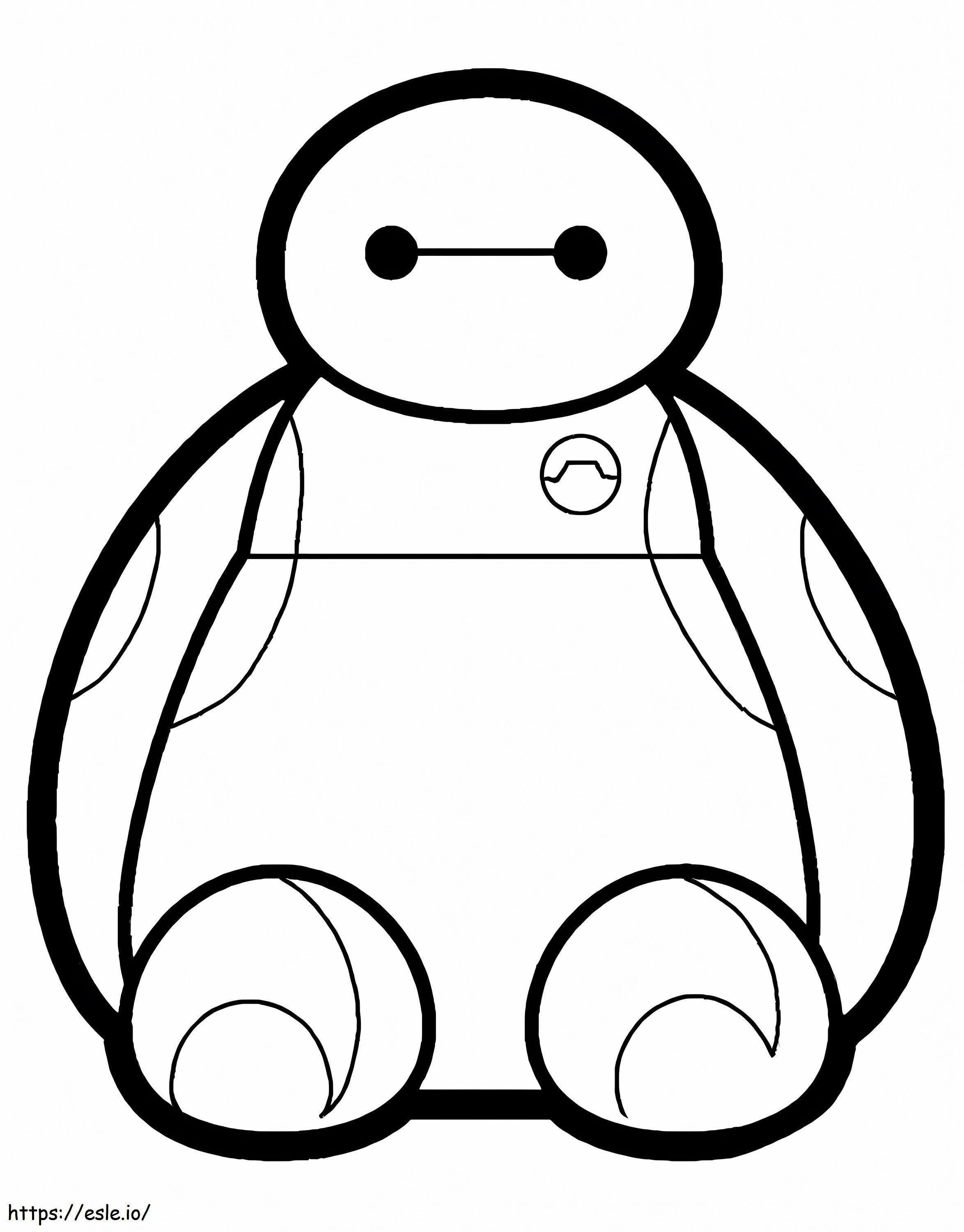 Baby Baymax coloring page